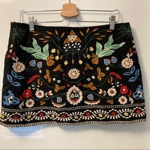 Zara Embroidered skirt